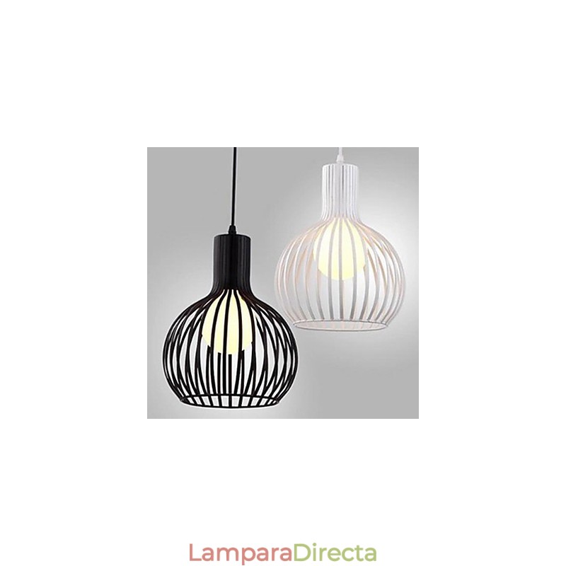 Lámpara de araña estilo jaula de pájaros de hierro forjado con estilo retro americano