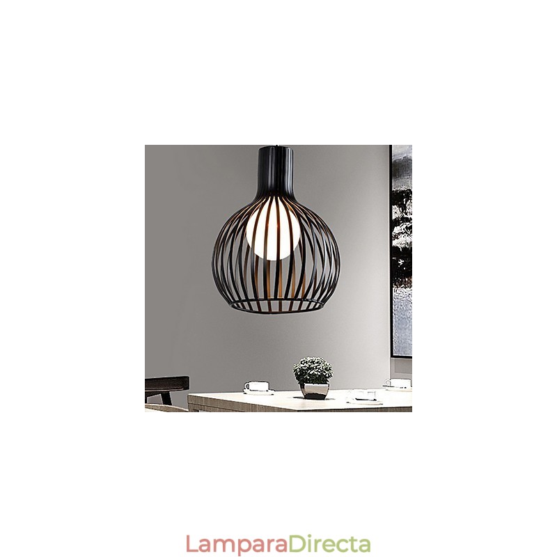 Lámpara de araña estilo jaula de pájaros de hierro forjado con estilo retro americano