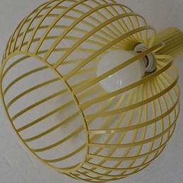 Lámpara de araña estilo jaula de pájaros de hierro forjado con estilo retro americano