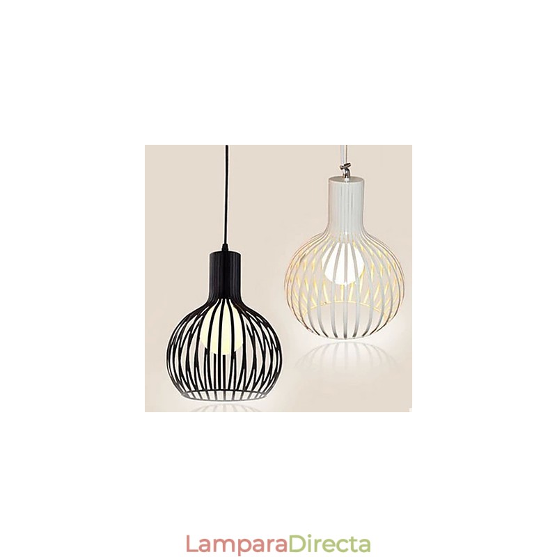 Lámpara de araña estilo jaula de pájaros de hierro forjado con estilo retro americano