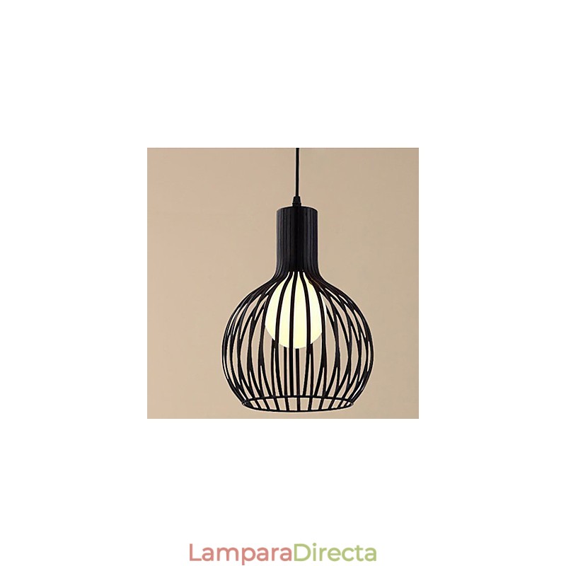 Lámpara de araña estilo jaula de pájaros de hierro forjado con estilo retro americano