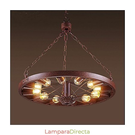 Lámpara colgante de rueda retro para hacer la antigua lámpara colgante industrial Lámpara colgante de rueda retro para hacer la antigua lámpara colgante industrial