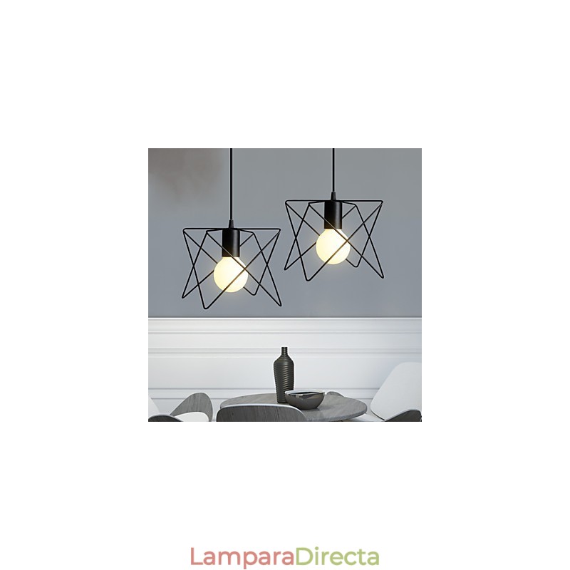 Lámparas colgantes estilo mini retro de metal