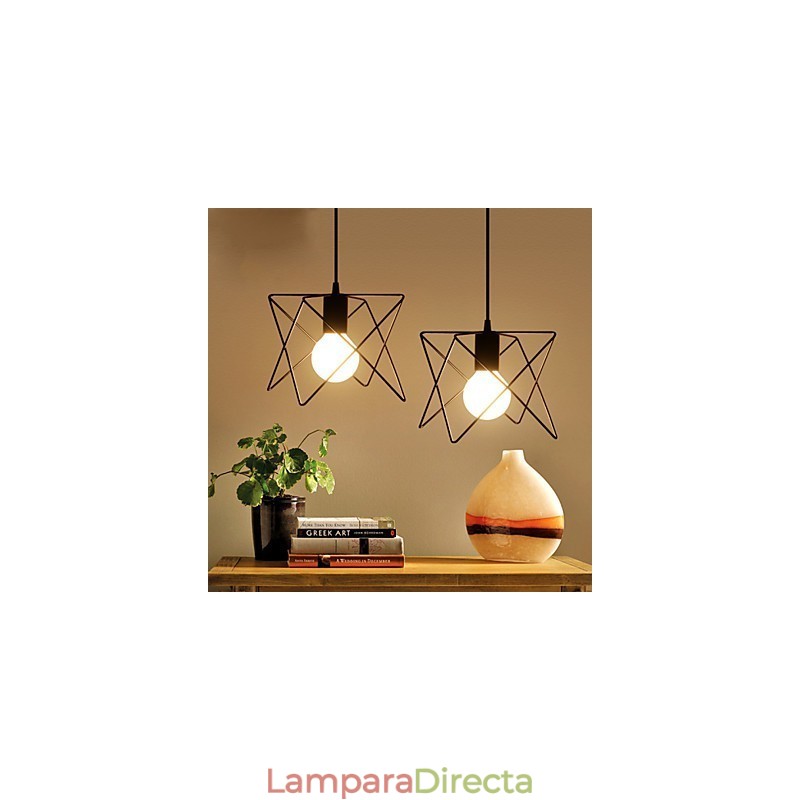 Lámparas colgantes estilo mini retro de metal