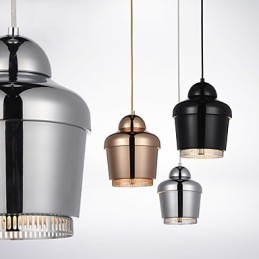 Lámpara colgante de 1 luz, moderna, simplicidad, dorada, cromada, negra, blanca, de acero al carbono, de metal.
