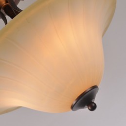 Lámpara colgante de metal con 5 mini luces vintage pintadas