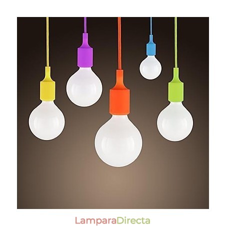 Mini lámpara colgante minimalista moderna de silicona, 1 luz, colores caramelo Mini lámpara colgante minimalista moderna de silicona, 1 luz, colores caramelo