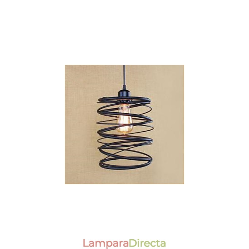 Lámpara colgante de un solo cabezal, creativa y moderna, de hierro forjado, restaurando antiguas costumbres americanas.