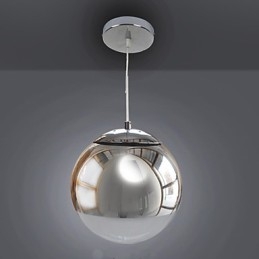 Lámpara colgante galvanizada estilo globo mini, moderna y contemporánea