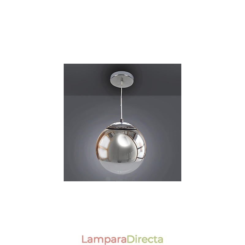 Lámpara colgante galvanizada estilo globo mini, moderna y contemporánea