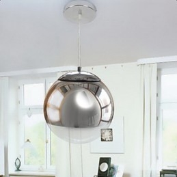 Lámpara colgante galvanizada estilo globo mini, moderna y contemporánea