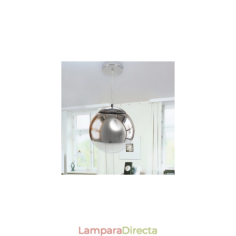 Lámpara colgante galvanizada estilo globo mini, moderna y contemporánea