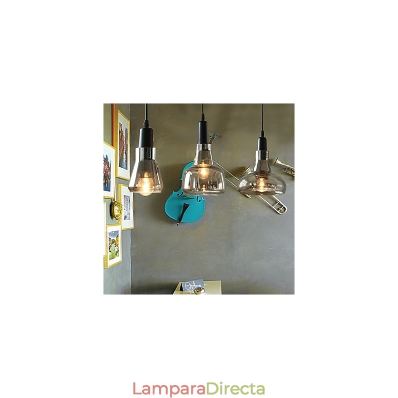Lámpara de araña de cristal con decoración de sombras contemporánea y contraída.