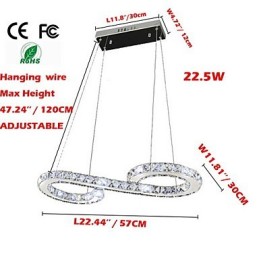 Lámpara colgante modelo Lámparas de cristal modernas Iluminación Lámparas de techo de lujo