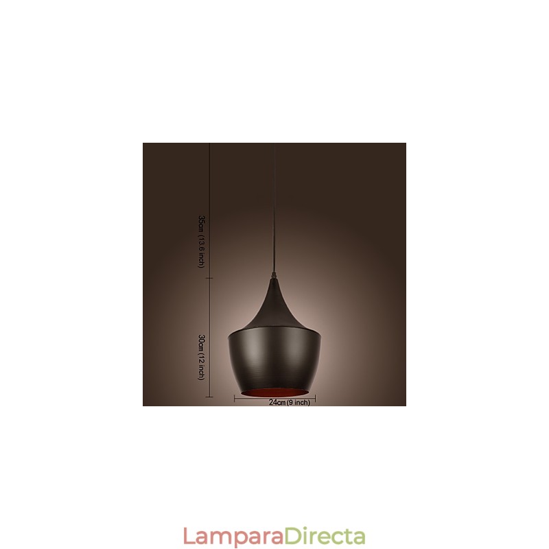Lámpara colgante moderna contemporánea estilo retro mini pintura