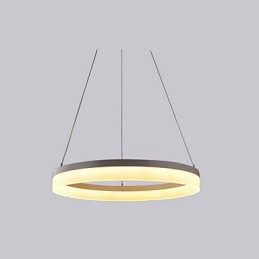 Lámpara de araña Art Déco de 1 anillo y 3 anillos, 60 cm, luz suspendida, 36 W