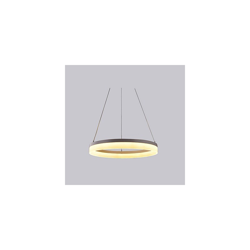 Lámpara de araña Art Déco de 1 anillo y 3 anillos, 60 cm, luz suspendida, 36 W