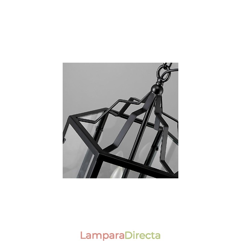 Lámpara colgante de metal con pintura estilo campestre, estilo retro, clásica, tradicional, para comedor