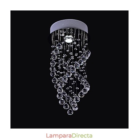 Lámpara de techo empotrada de cristal cromado contemporáneo moderno Lámpara de techo empotrada de cristal cromado contemporáneo moderno