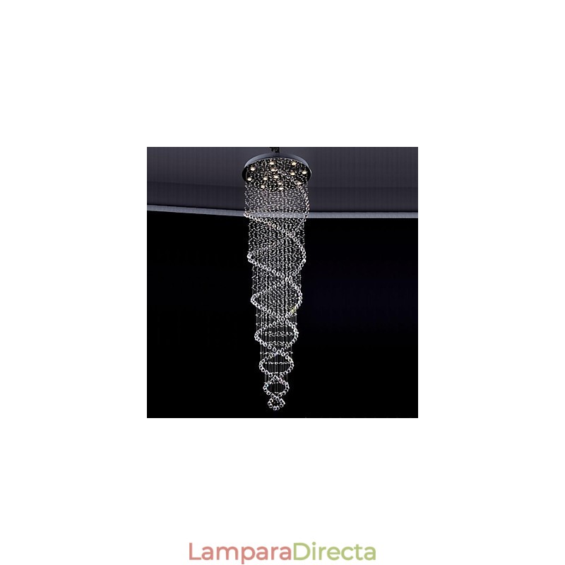 Lámpara colgante de metal galvanizado con cristal, estilo rústico, estilo cabaña, estilo tradicional, moderno y contemporáneo.