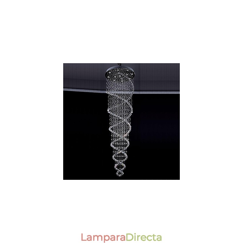 Lámpara colgante de metal galvanizado con cristal, estilo rústico, estilo cabaña, estilo tradicional, moderno y contemporáneo.