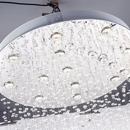 Lámpara colgante de metal galvanizado con cristal, estilo rústico, estilo cabaña, estilo tradicional, moderno y contemporáneo.