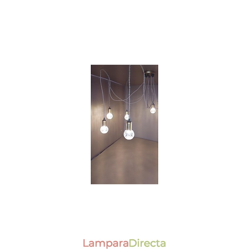 Lámpara colgante de cristal con forma de globo terráqueo, estilo tradicional, clásico, rústico, vintage, retro, con pintura en miniatura