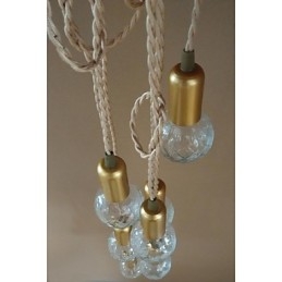 Lámpara colgante de cristal con forma de globo terráqueo, estilo tradicional, clásico, rústico, vintage, retro, con pintura en miniatura