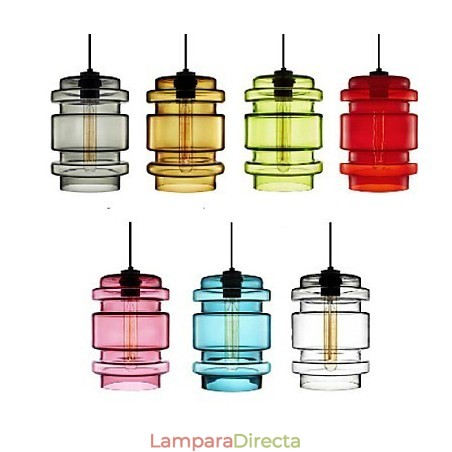 Lámpara de araña de cristal artístico de una sola cabeza, color caramelo, con pantalla de cristal (blanco, gris, amarillo, verde, rojo, rosa y azul) Lámpara de araña de cristal artístico de una sola cabeza, color caramelo, con pantalla de cristal (blanco, gris, amarillo, verde, rojo, rosa y azul)