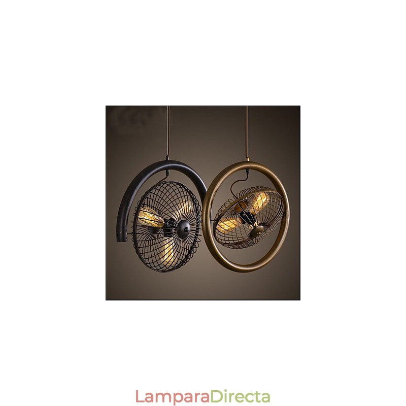 Lámpara colgante de ventilador de viento industrial retro estilo americano