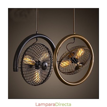 Lámpara colgante de ventilador de viento industrial retro estilo americano Lámpara colgante de ventilador de viento industrial retro estilo americano