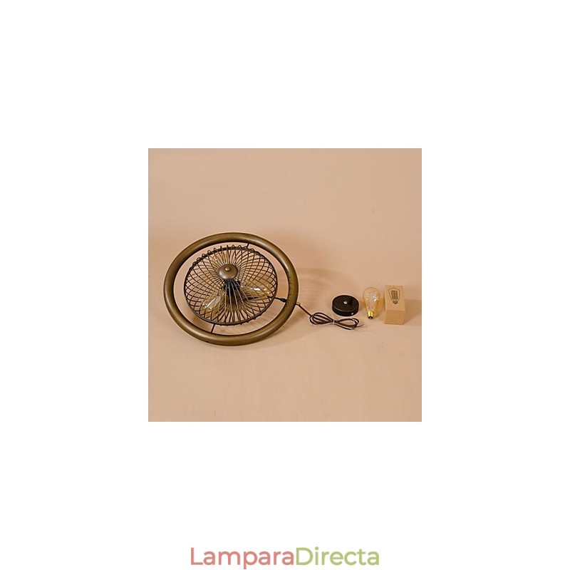 Lámpara colgante de ventilador de viento industrial retro estilo americano