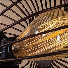 Lámpara colgante de ventilador de viento industrial retro estilo americano