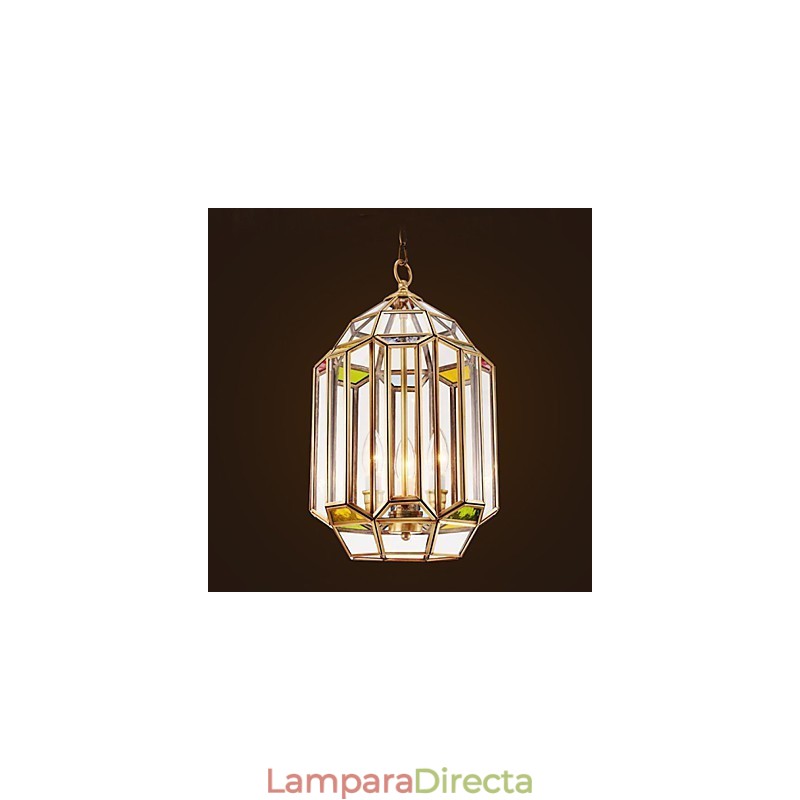 Lámpara de color cobre completo