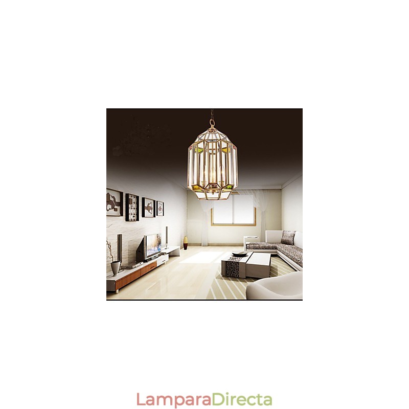 Lámpara de color cobre completo