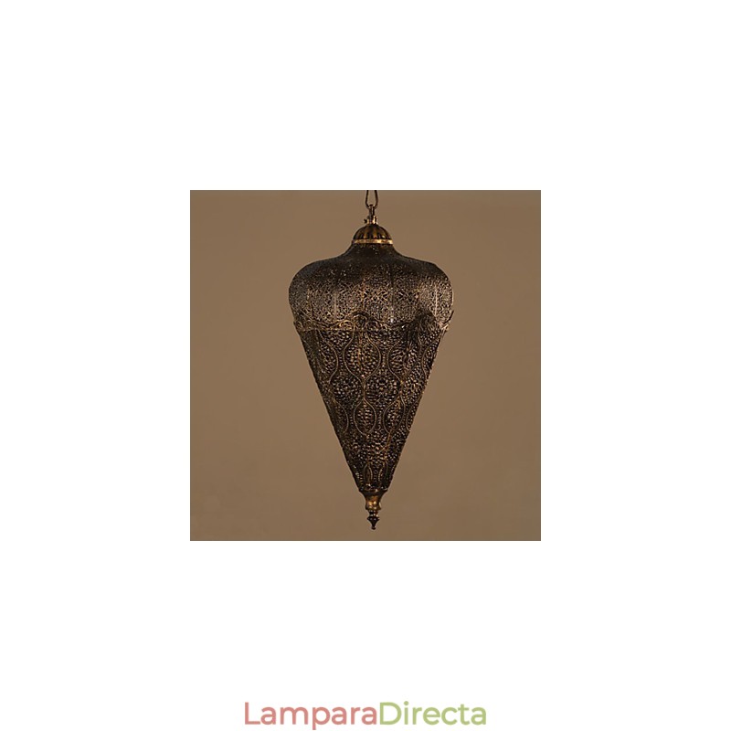 Lámpara de araña de hierro hueco retro del sudeste asiático americano