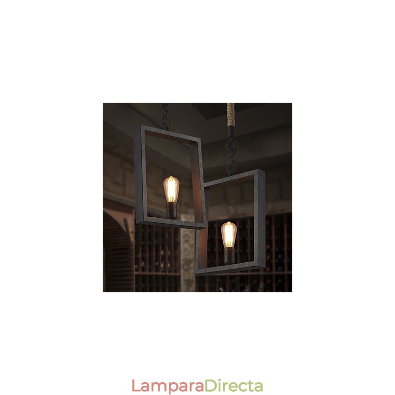 Colgante rústico Lodge Vintage Retro Comedor Compras Tienda Metal