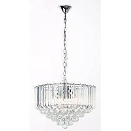 Lámpara de araña moderna de cristal acrílico de 5 luces