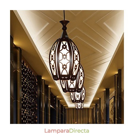 Lámpara colgante de comedor de madera creativa, contemporánea y contratada. Lámpara colgante de comedor de madera creativa, contemporánea y contratada.