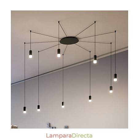 Lámpara colgante con diseño creativo de líneas geométricas y contraídas del norte de Europa Lámpara colgante con diseño creativo de líneas geométricas y contraídas del norte de Europa