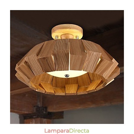 Lámpara colgante de bambú de madera, estilo campestre, contemporáneo y moderno. Lámpara colgante de bambú de madera, estilo campestre, contemporáneo y moderno.