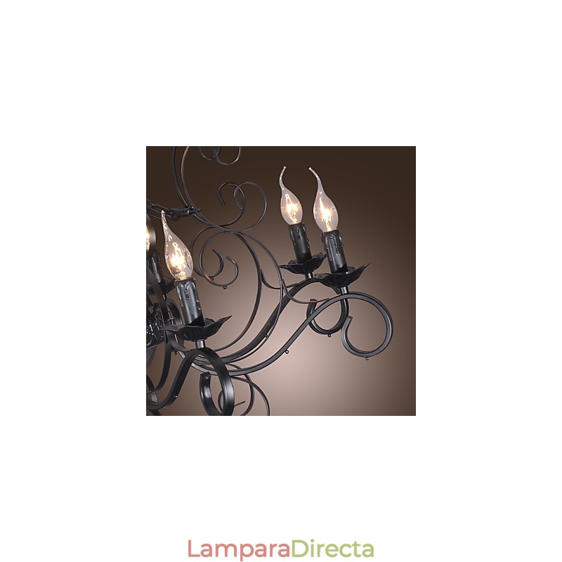 Lámpara de araña tradicional clásica estilo vela otros