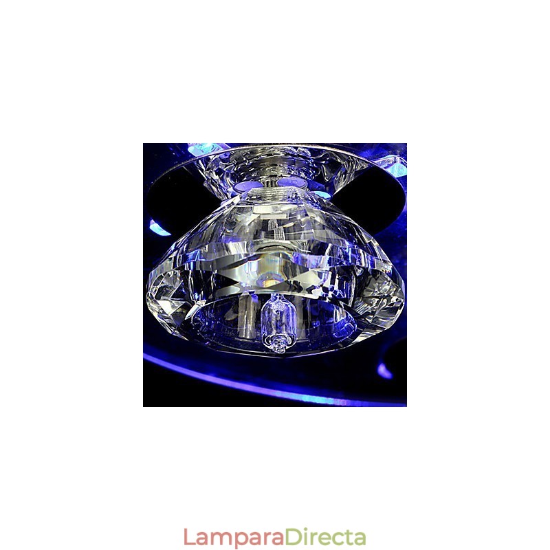 Lámpara de araña moderna de cristal para sala de estar, 3 luces