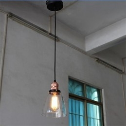 Lámpara de araña de cristal retro única y minimalista
