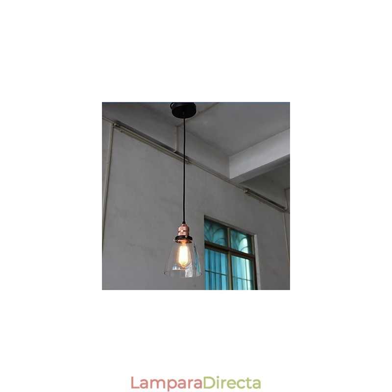 Lámpara de araña de cristal retro única y minimalista