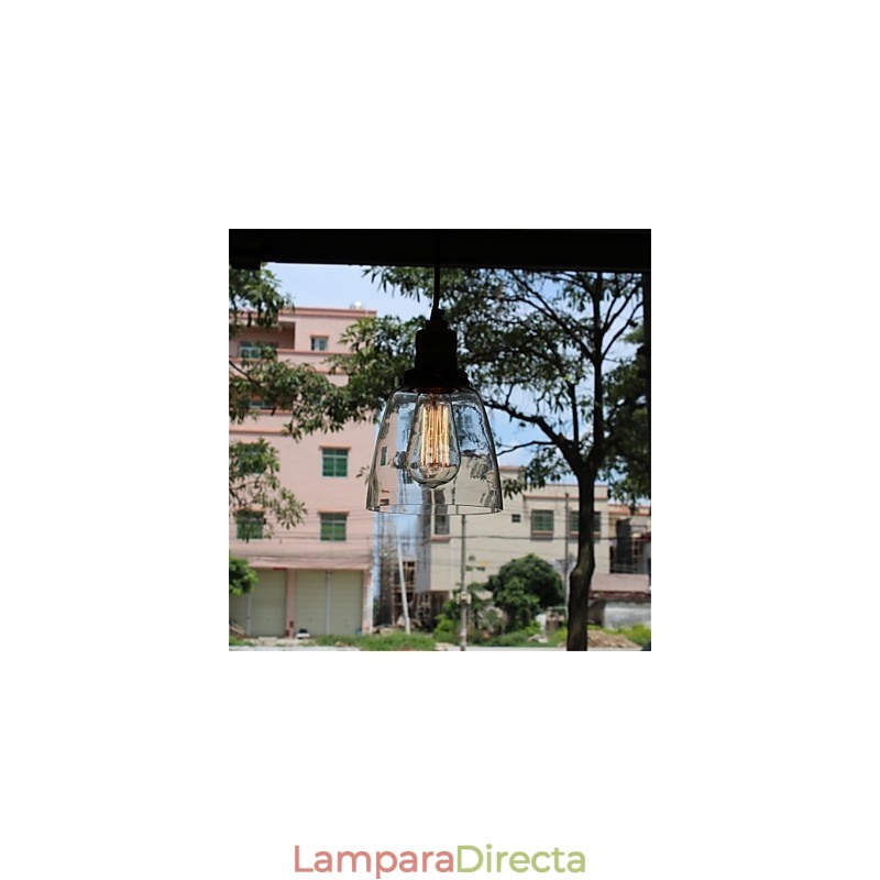 Lámpara de araña de cristal retro única y minimalista