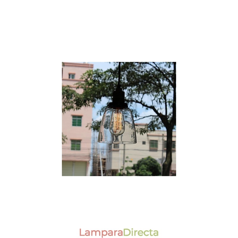 Lámpara de araña de cristal retro única y minimalista