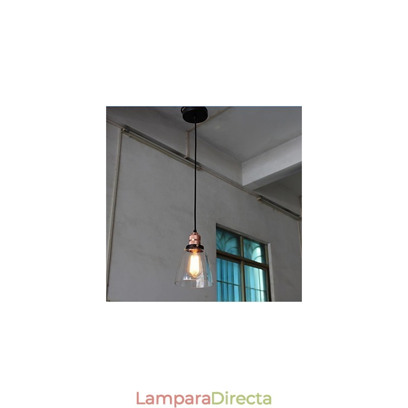 Lámpara de araña de cristal retro única y minimalista