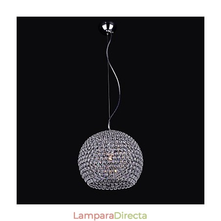 Lámpara de araña de metal cromado estilo mini linterna Lámpara de araña de metal cromado estilo mini linterna