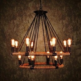 Lámpara colgante de metal con pintura rústica clásica tradicional de estilo vintage retro campestre